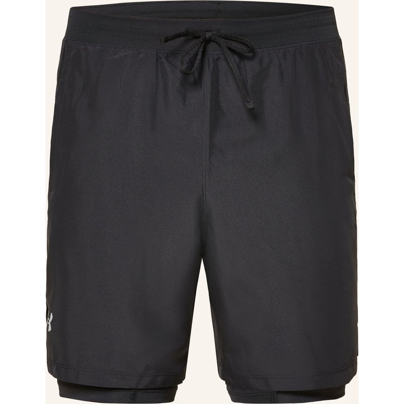 Under Armour 2-In-1-Laufshorts Launch schwarz