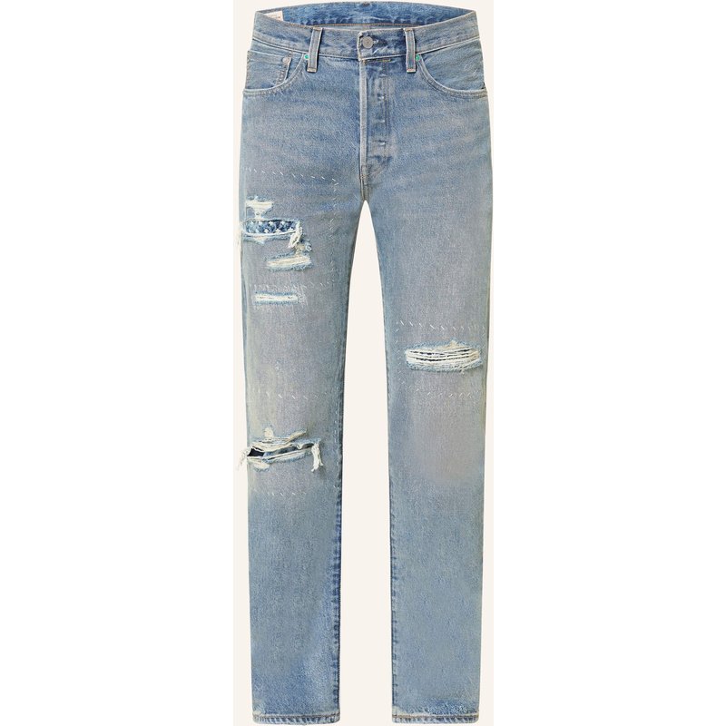 Levi's® Destroyed Jeans 501 Regular Fit blau