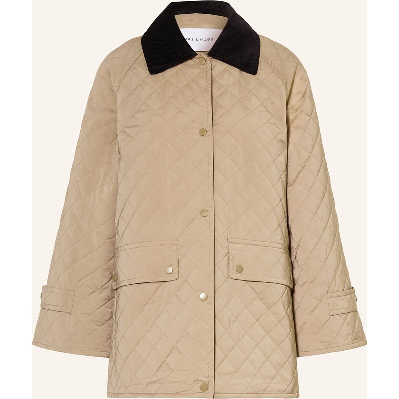 Mrs & Hugs Steppjacke beige