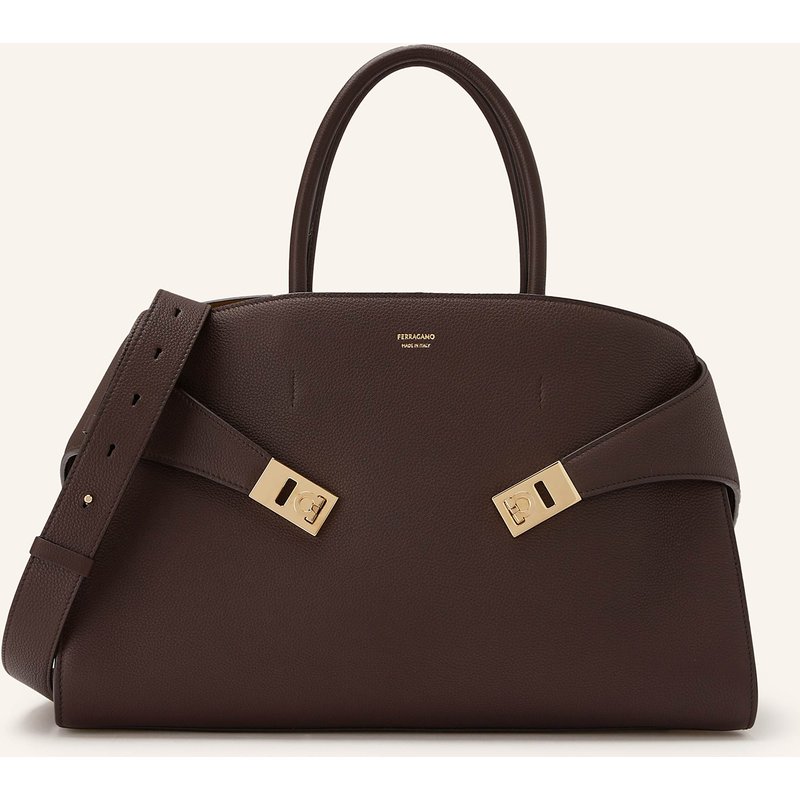Ferragamo Handtasche Hug Large braun