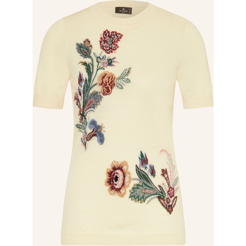 Etro Strickshirt Mit Glitzergarn gelb