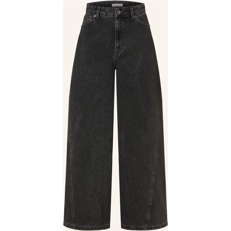 Mrs & Hugs Barrel Jeans schwarz