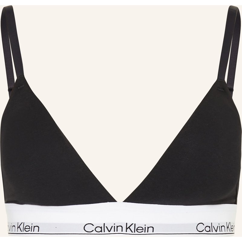 Calvin Klein Triangel-Bh Icon Cotton Modal schwarz