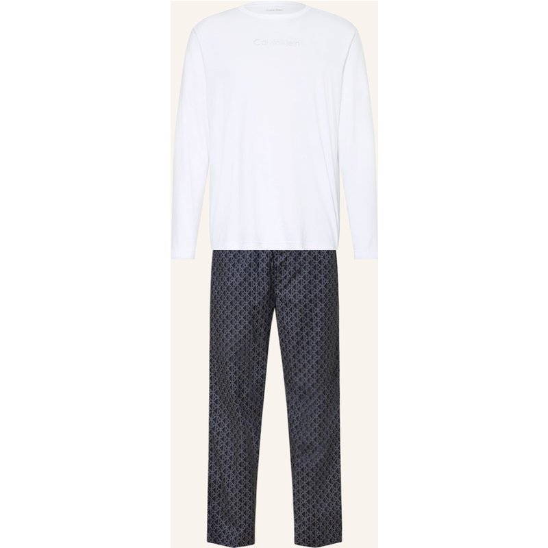 Calvin Klein Schlafanzug Cotton Poplin weiss