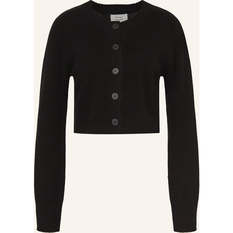 Loulou De Saison Strickjacke Zephir Aus Cashmere schwarz