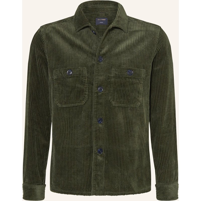 Olymp Cord-Overjacket gruen