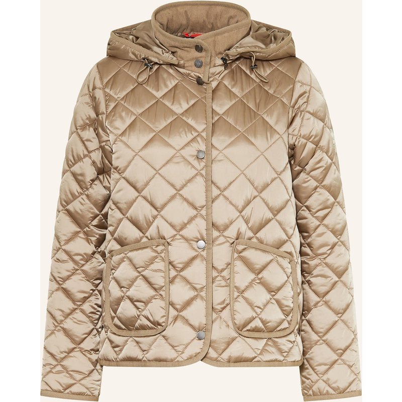 No.1 Como Steppjacke Quebec Mit Abnehmbarer Kapuze gruen