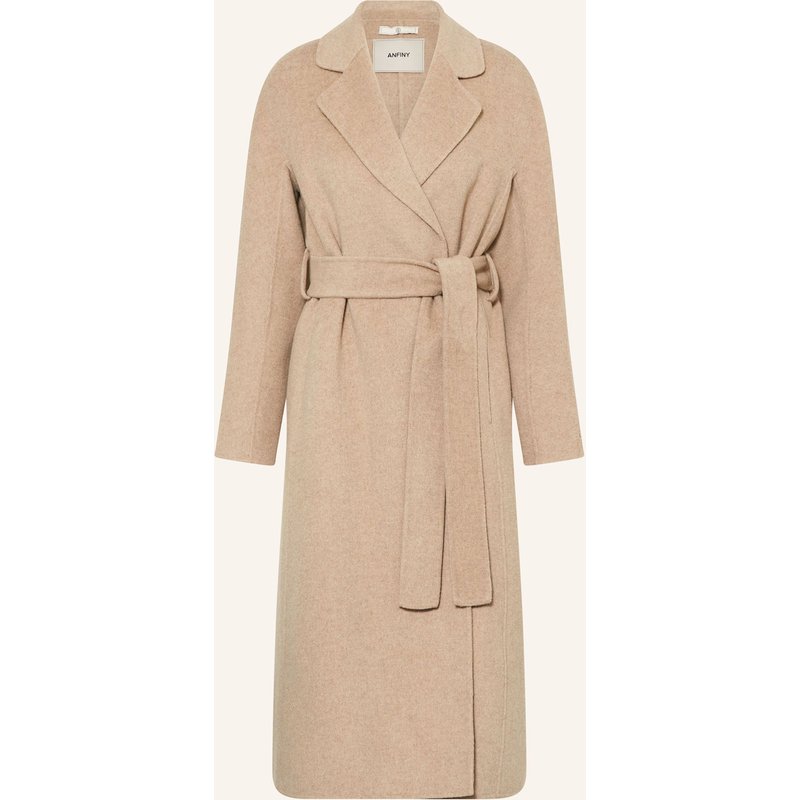 Anfiny Wollmantel Grace beige