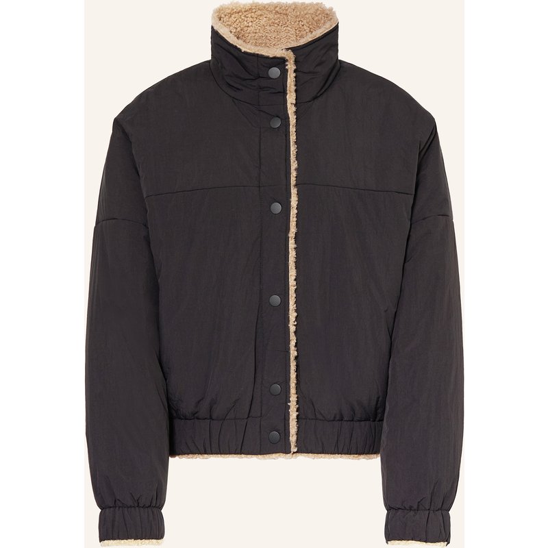 Lanius Teddyfell-Jacke Zum Wenden schwarz
