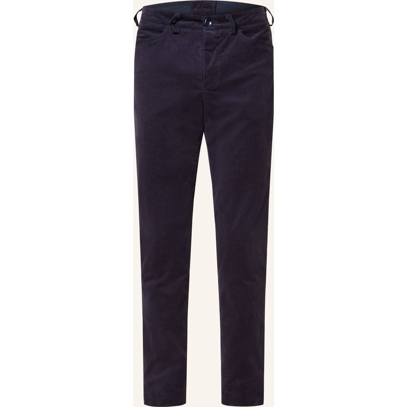 Grasegger Trachtenhose Turin Slim Fit Aus Cord blau