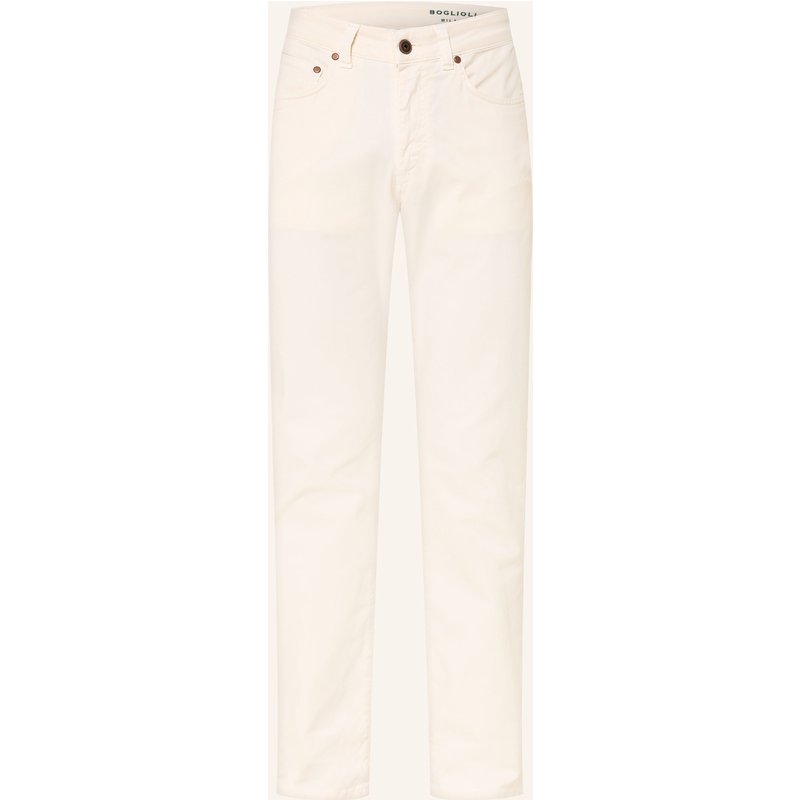 Boglioli Hose Regular Fit weiss