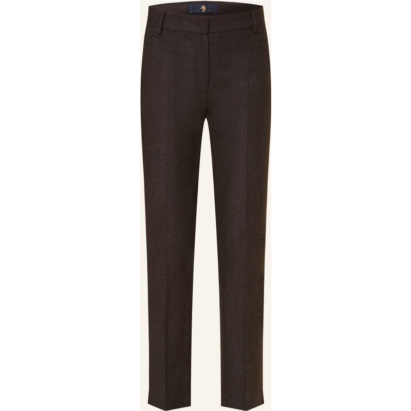 Pamela Henson Flanellhose braun
