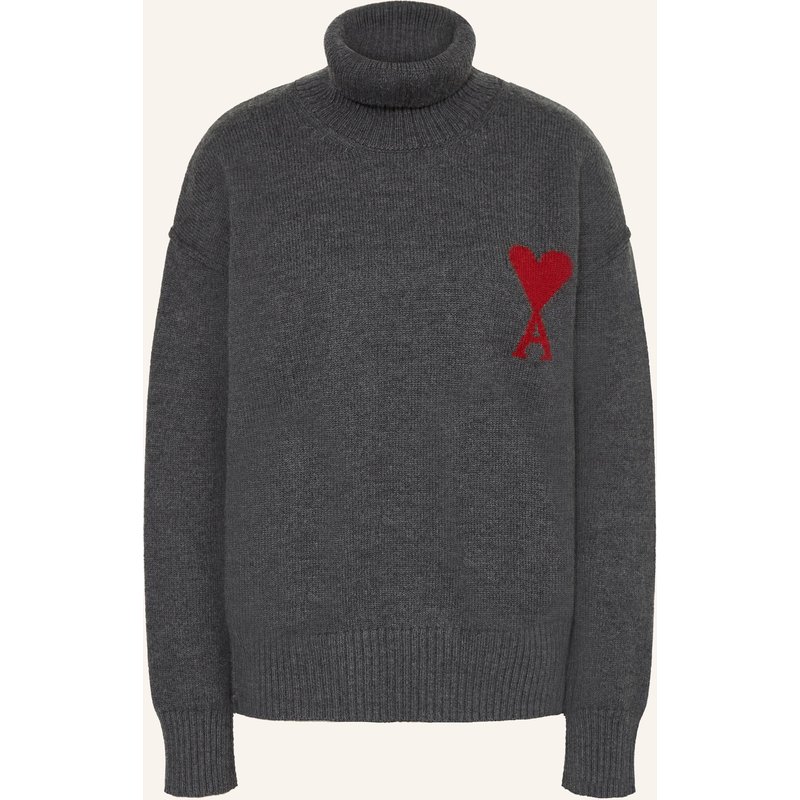 Ami Paris Rollkragenpullover grau