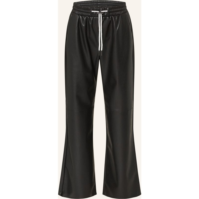 Monari Hose In Lederoptik schwarz