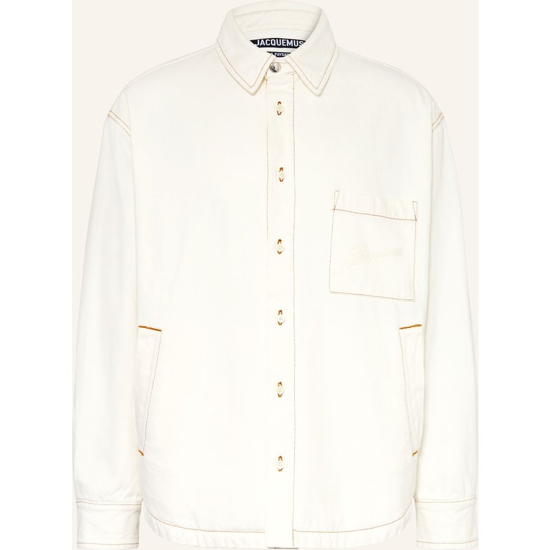 Jacquemus Jeanshemd La Chemise Boulanger Comfort Fit weiss