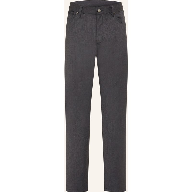 Zegna Hose Slim Fit grau