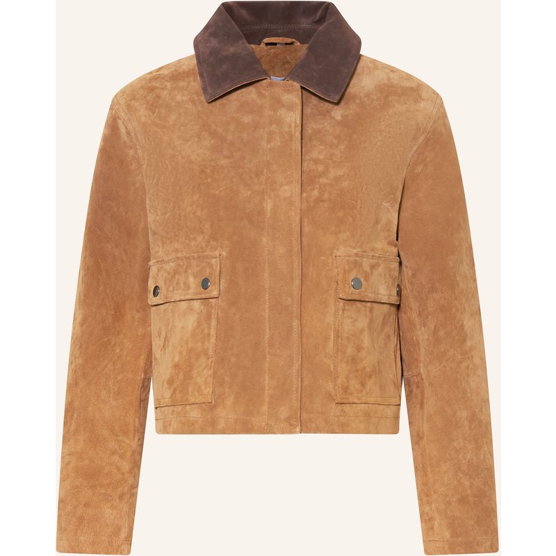 Darling Harbour Lederjacke braun