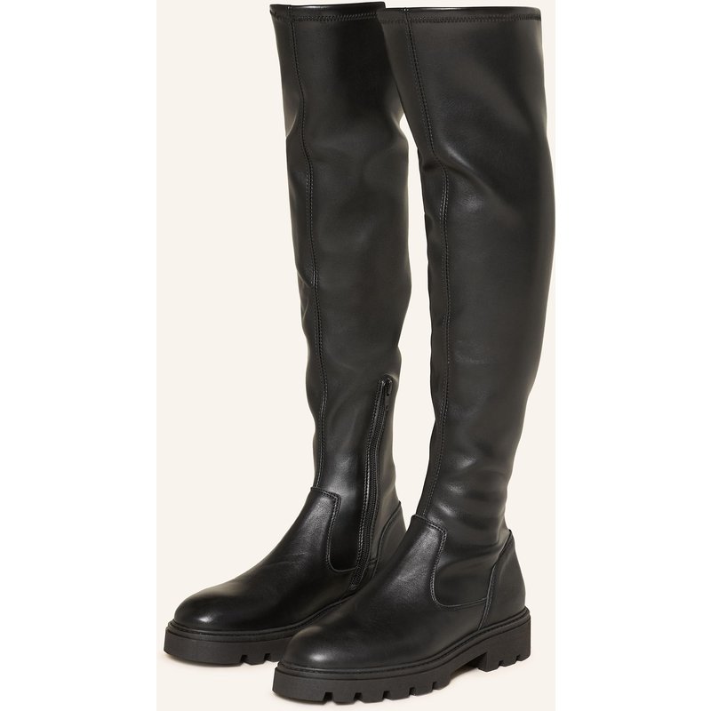 Mrs & Hugs Overknee-Stiefel schwarz