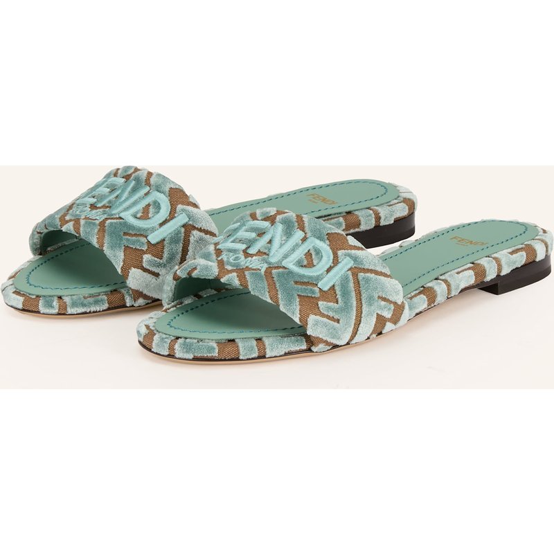 Fendi Pantoletten blau