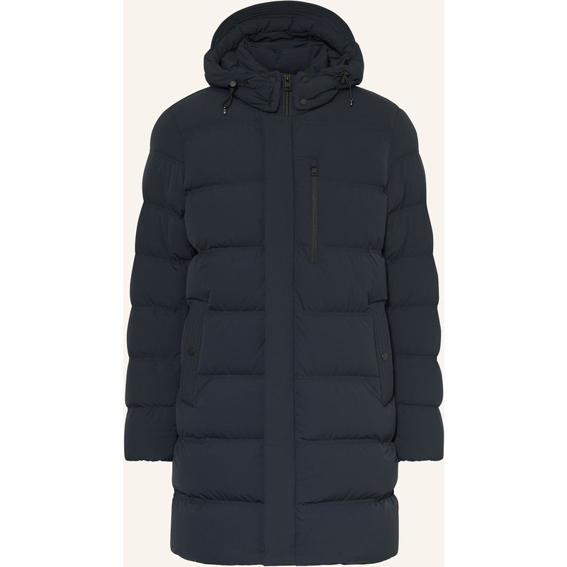 Woolrich Daunenmantel Mit Abnehmbarer Kapuze blau