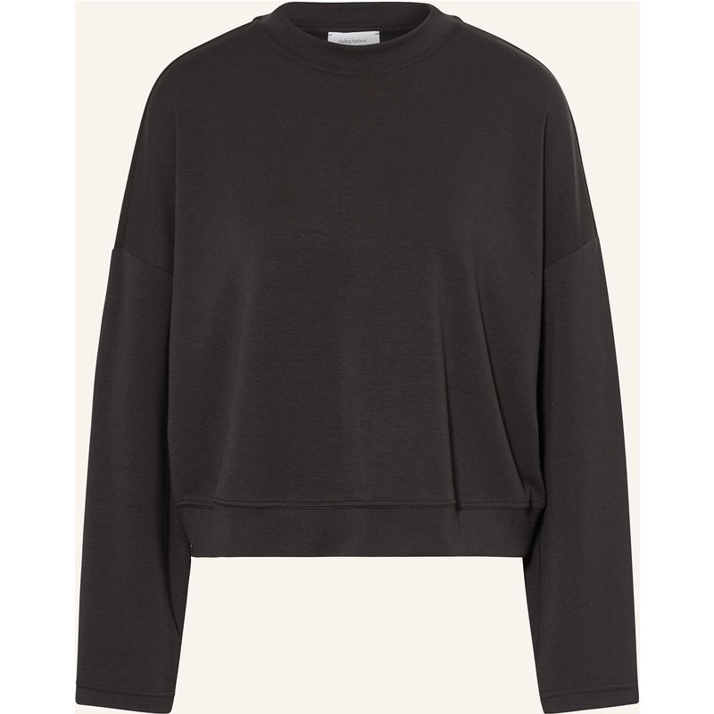 Darling Harbour Cropped-Longsleeve schwarz