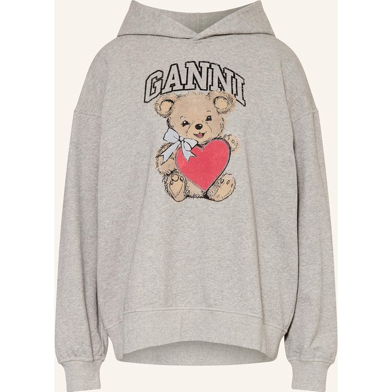 Ganni Oversized-Hoodie grau