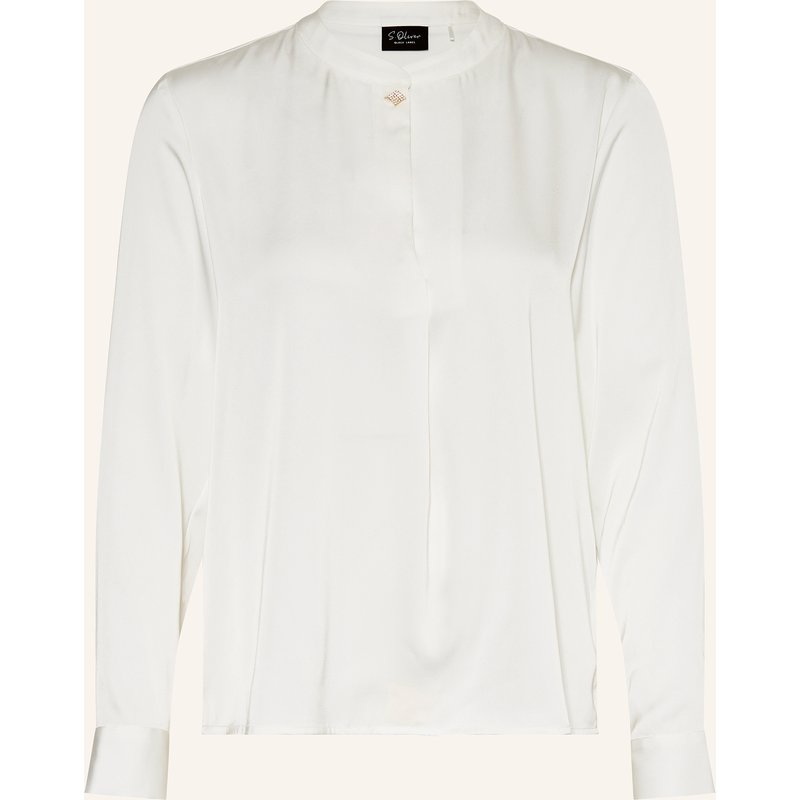 S.Oliver Black Label Blusenshirt Aus Satin weiss