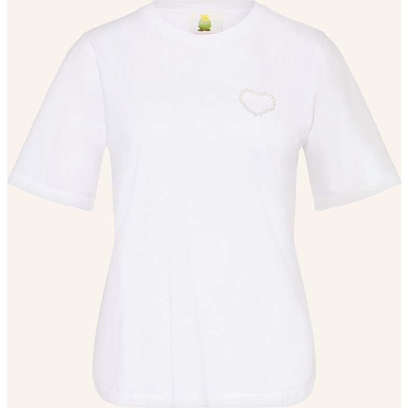 Princess Goes Hollywood T-Shirt Mit Schmuckperlen weiss