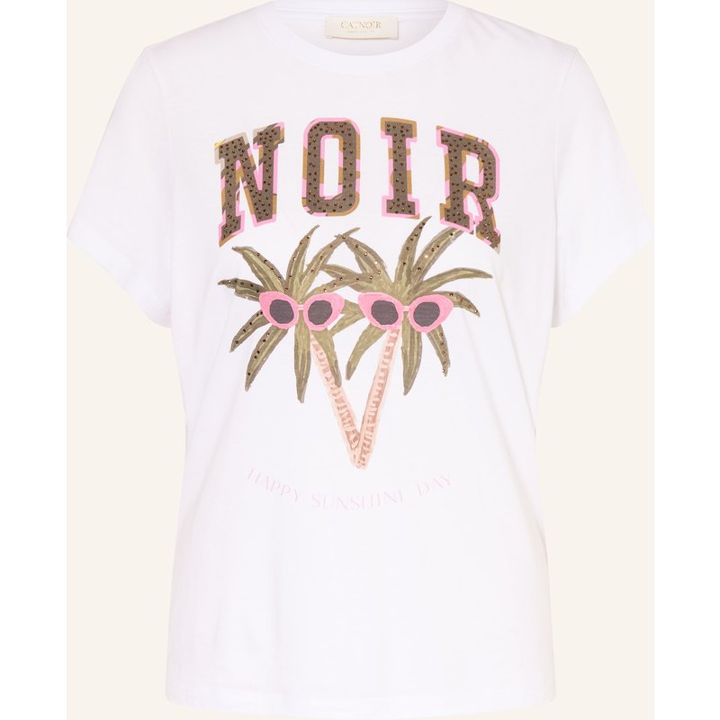 Catnoir T-Shirt Mit Schmucksteinen weiss