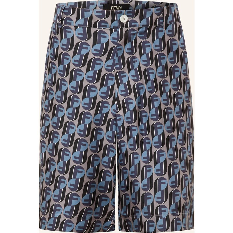 Fendi Seidenshorts grau
