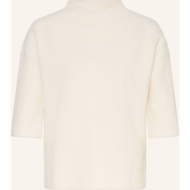 Someday Bouclé-Shirt Kelise Mit 3/4-Arm weiss