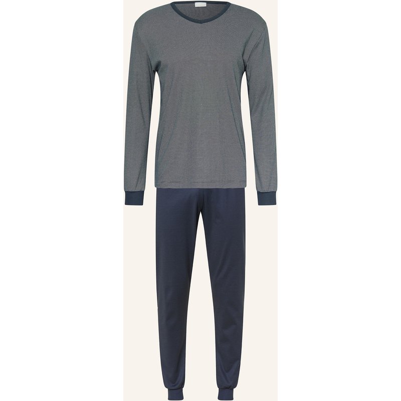Mey Schlafanzug Serie Bennison blau
