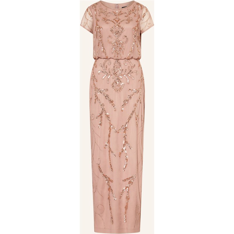 Adrianna Papell Abendkleid Mit Pailletten Und Schmuckperlen rosegold