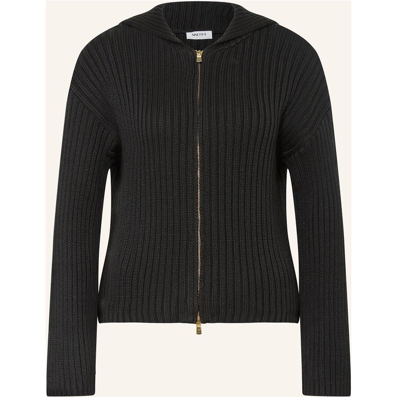 Ninety-9 Strickjacke Knitted schwarz