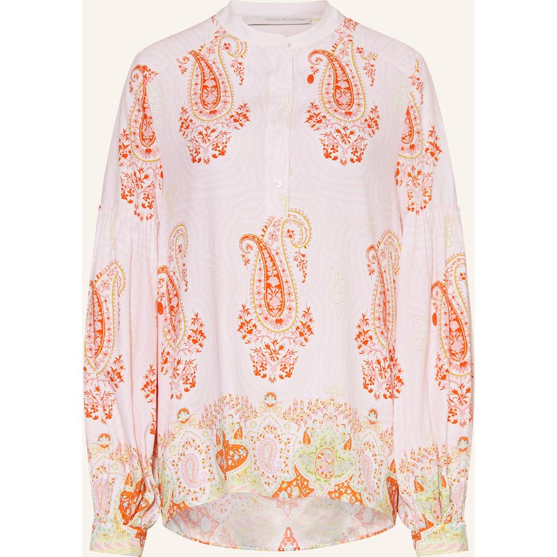 Herzen's Angelegenheit Blusenshirt Aus Seide Mit Rüschen rosa