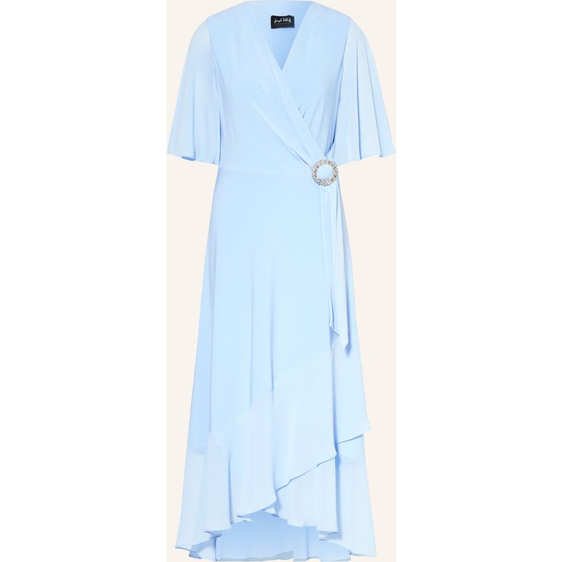 Joseph Ribkoff Signature Cocktailkleid In Wickeloptik blau