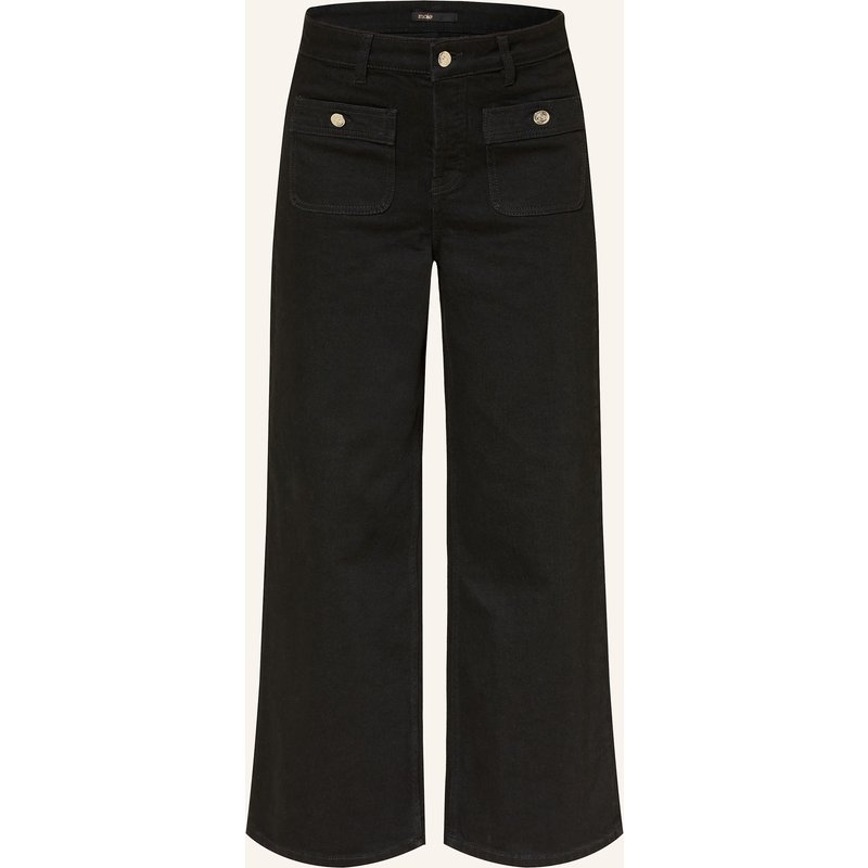 Maje Straight Leg Jeans schwarz
