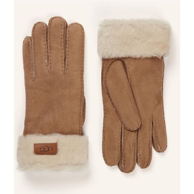 Ugg Lederhandschuhe braun
