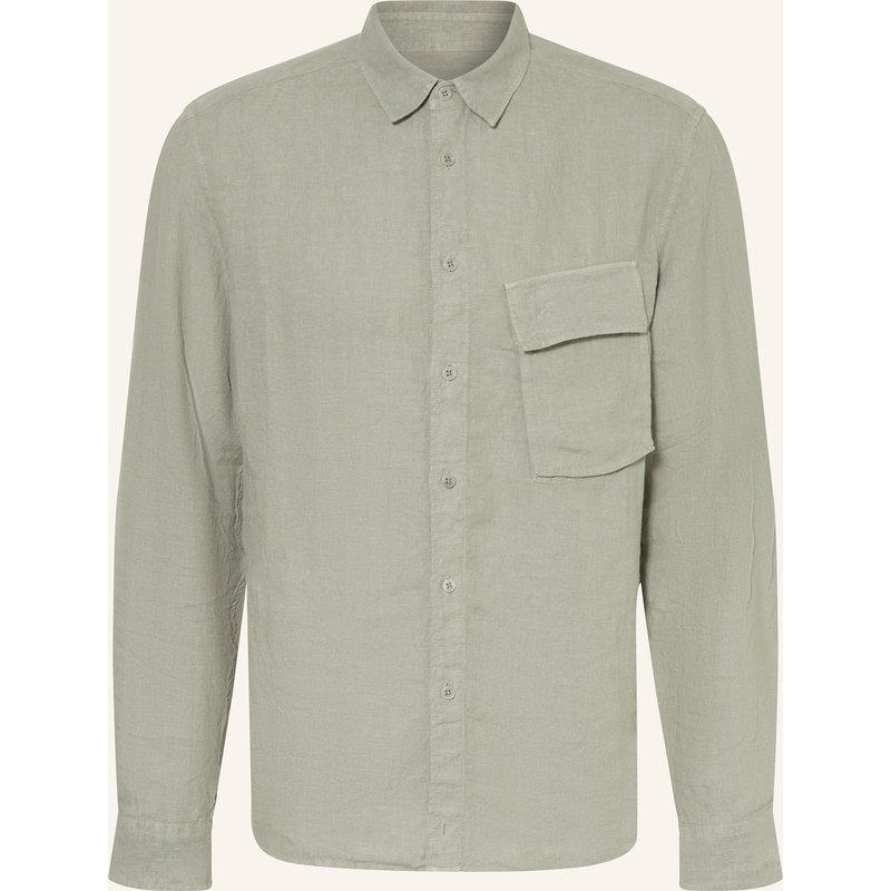 Belstaff Leinenhemd Scale Comfort Fit gruen