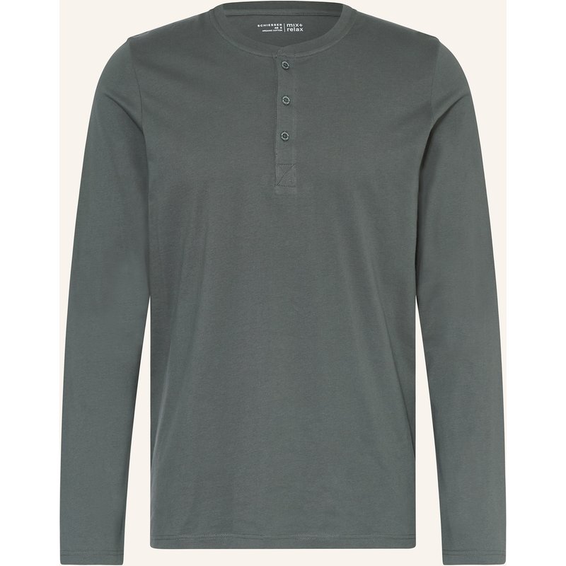 Schiesser Schlafshirt Mix+Relax gruen