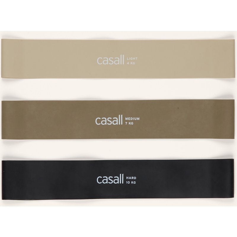 Casall 3er-Set Fitnessbänder beige