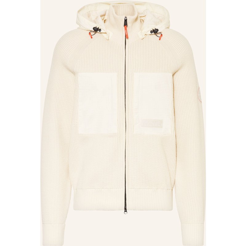 Napapijri Strickjacke A-Vanoi Im Materialmix Mit Abnehmbarer Kapuze beige
