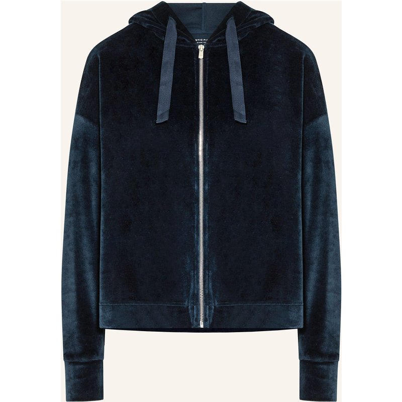 Majestic Filatures Sweatjacke Aus Nicki blau