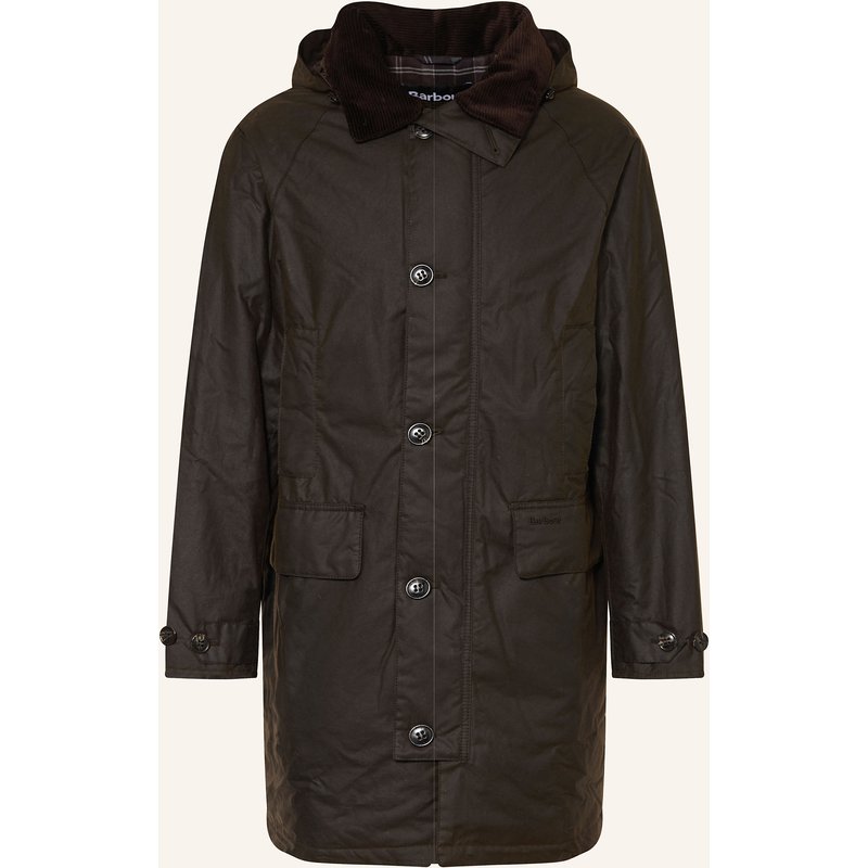 Barbour Parka Beaudale Wax Mit Abnehmbarer Kapuze braun