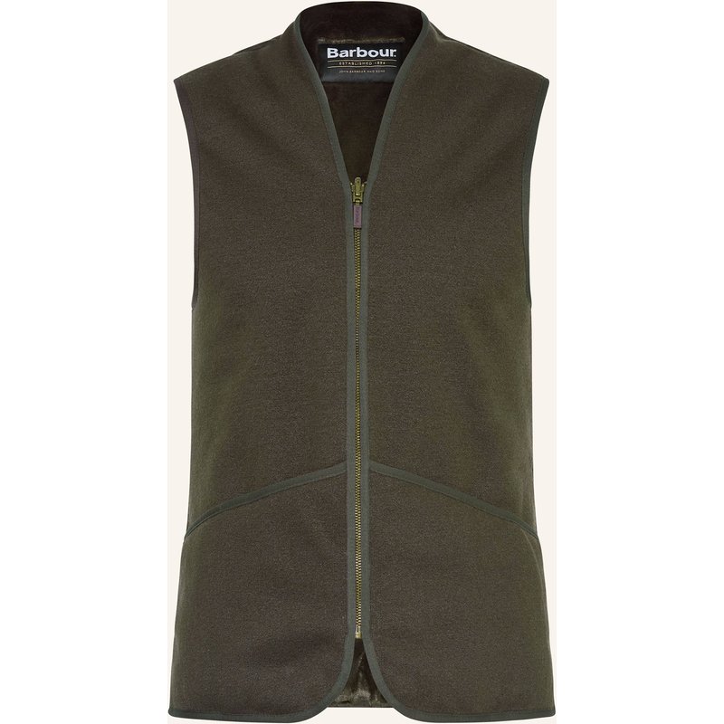 Barbour Weste Warm Pile gruen