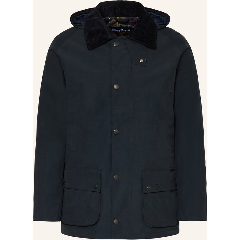 Barbour Jacke Winter Ashby Mit Abnehmbarer Kapuze blau