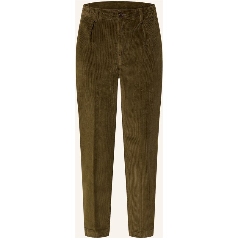 Barbour Anzughose Slim Fit Aus Cord gruen