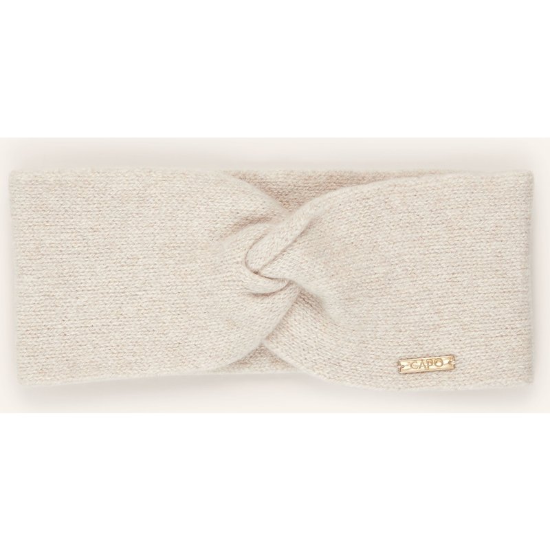 Capo Stirnband Mit Cashmere beige