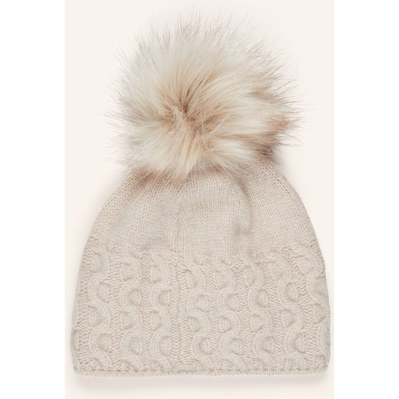 Capo Mütze Mit Cashmere beige