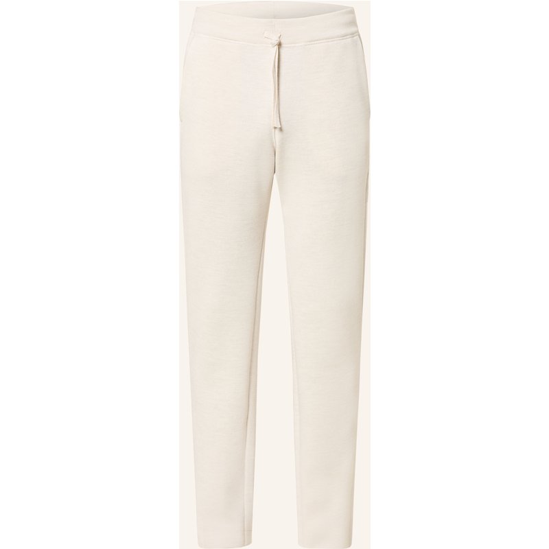 Maerz Muenchen Piqué-Strickhose Im Jogging-Stil Regular Fit weiss